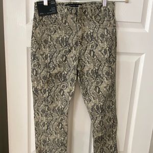 Veronica Beard Snakeskin print Jeans